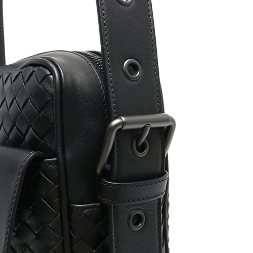ボッテガヴェネタスーパーコピー BOTTEGA VENETA ショルダーバッグ イントレチャート ブラック 163313 V4651 1000 メンズ レディース - 商品画像 1