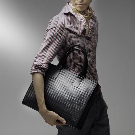ボッテガヴェネタ/BOTTEGA VENETA/ レザーブリーフケース /ブラック 194669 v4651 1000【秋冬】 メンズ - 商品画像 4