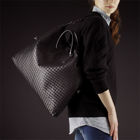ボッテガヴェネタ/BOTTEGA VENETA/ レザートートバッグ(2WAY仕様) /ブラック193785 v0016 8175 レディース - 商品画像 4