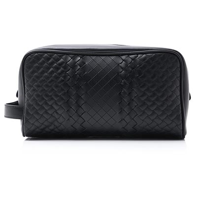スーパーコピーボッテガヴェネタ BOTTEGA VENETA ポーチ トイレタリー ケース アメニティケース ブラック メンズ アクセサリ 革 レザー 旅行 出張 トラベル 244706 vv341 1000 VN - 商品画像 6
