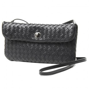 コピーボッテガヴェネタ/BOTTEGA VENETA/ レザーショルダーバッグ/ポシェットバッグ /ブラック 255549 v0016 8175【秋冬】 レディース
