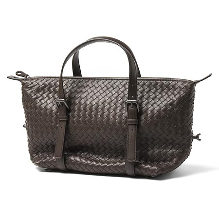 ボッテガヴェネタ/BOTTEGA VENETA/ レザーボストンバッグ/モンテーニュバッグ /コーヒーブラウン272801 v0016 2072【2013春夏新作】レディース - 商品画像 1