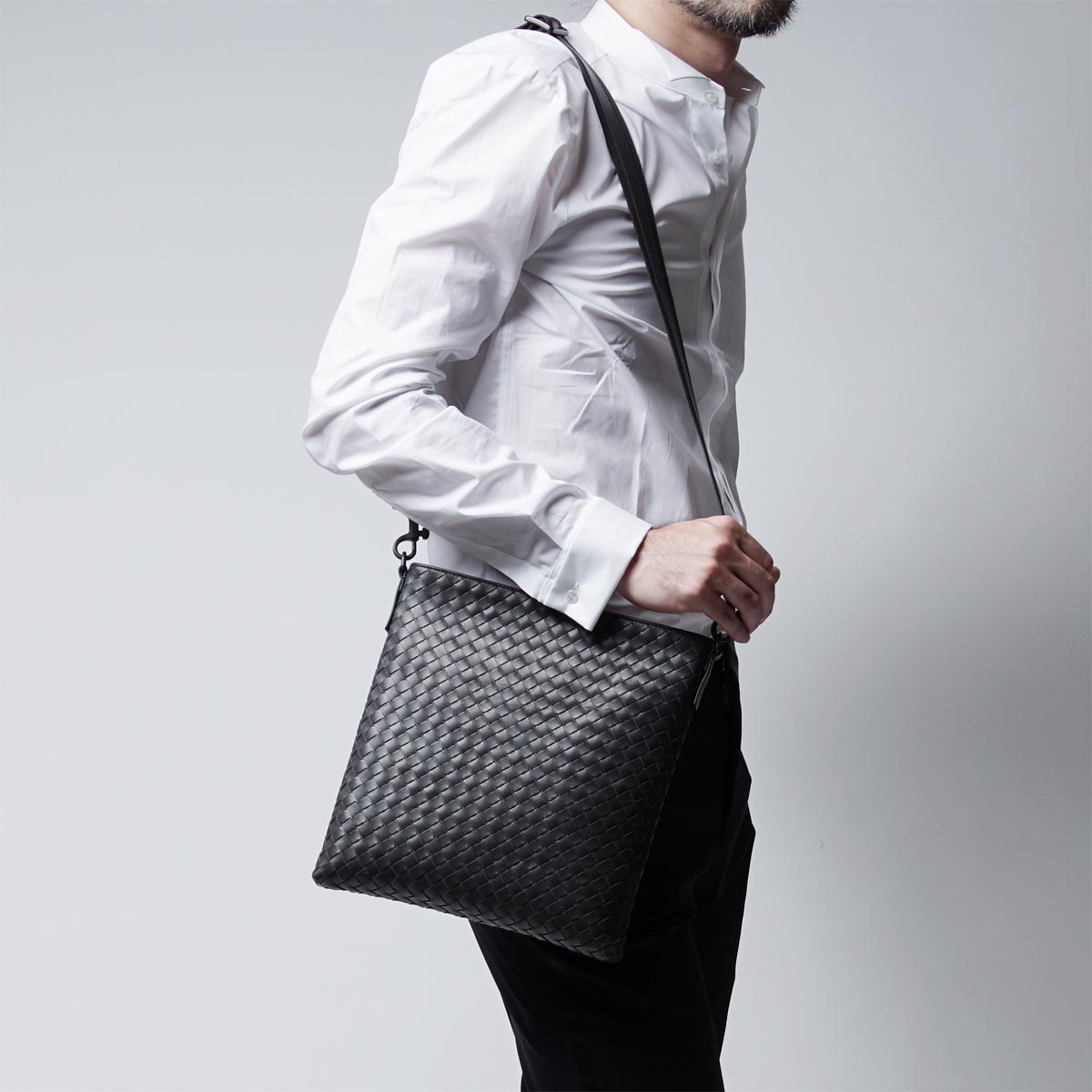 ボッテガヴェネタ/BOTTEGA VENETA ショルダーバッグ VN アルドアーズ グレー系 276357 v465c 2186 メンズ - 商品画像 8