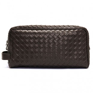 ボッテガヴェネタコピー バッグ BOTTEGA VENETA セカンドバッグ メンズ レザー ダークブラウン 244706 V4651 2040 EBANO