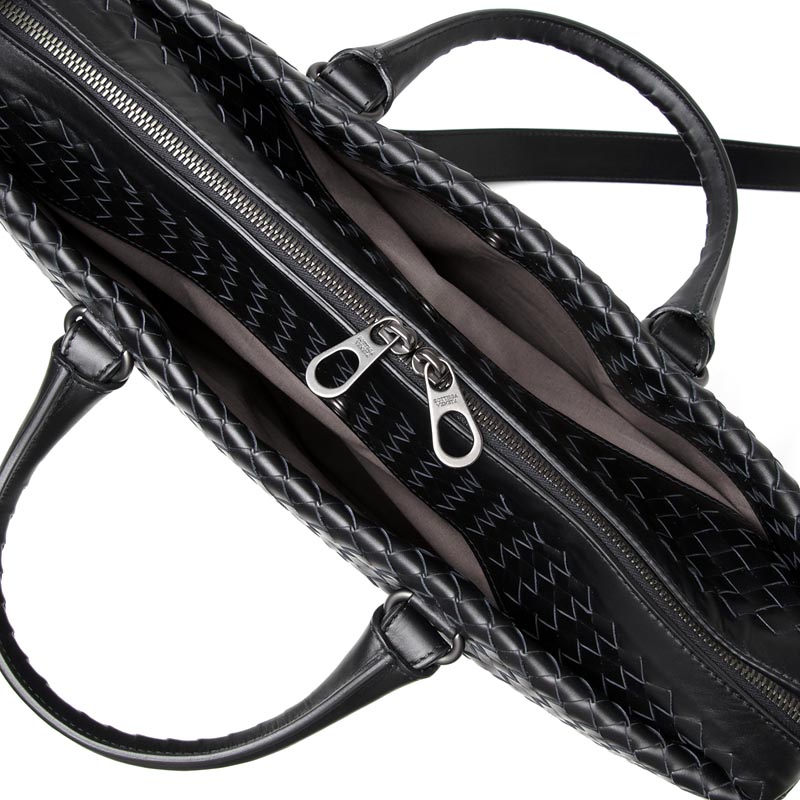 ボッテガヴェネタ/BOTTEGA VENETA/ ブリーフケース(2WAY仕様)/LIGHT CALF /ネロ ブラック系354386 vq131 1000 メンズ - 商品画像 1