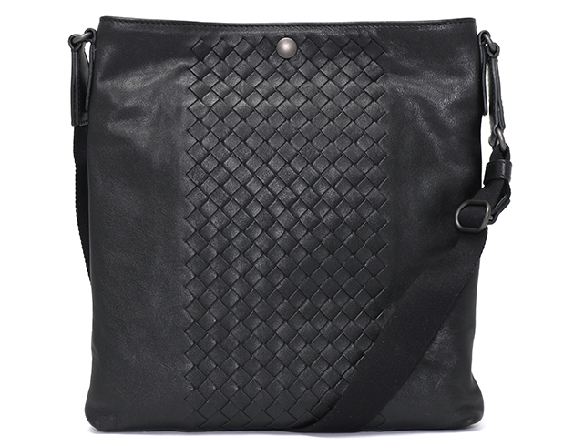 ボッテガヴェネタ(ボッテガ・ヴェネタ) BOTTEGA VENETA ショルダーバッグ イントレチャート ブラック 358956 VAKH1 1000 メンズ - 商品画像 4