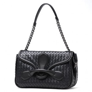 ボッテガヴェネタスーパーコピーBOTTEGA VENETA ショルダーバッグ/リアルト NAPPA /ネロ ブラック 363799 v0016 8175