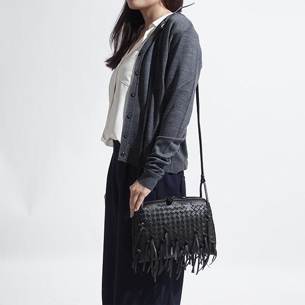 ボッテガヴェネタ BOTTEGA VENETA ショルダーバッグ ブラック レディース ギフト プレゼント レザー 本革 387063 vco70 1000 ノディーニ - 商品画像 3