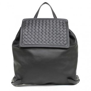 BOTTEGA VENETAコピー ボッテガヴェネタ リュックサック ナッパ イントレチャート レザー ブラック 407093 バックパック