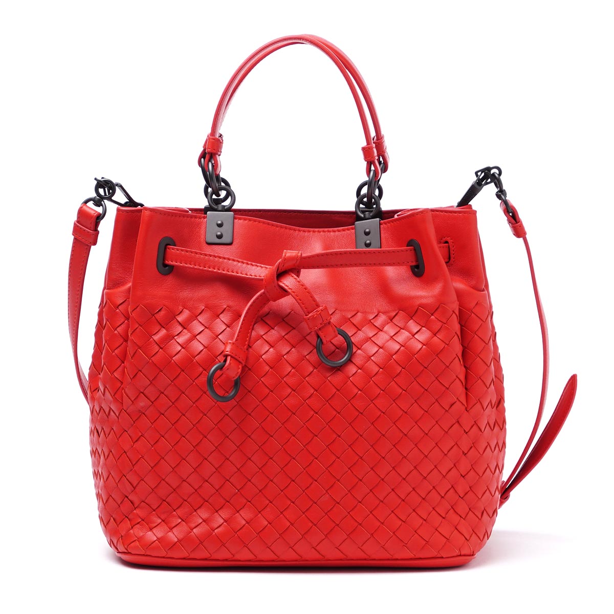 ボッテガヴェネタ/BOTTEGA VENETA ハンドバッグ(2WAY仕様) NAPPA ベスビオ レッド系 420477 v0016 6565 レディース - 商品画像 4