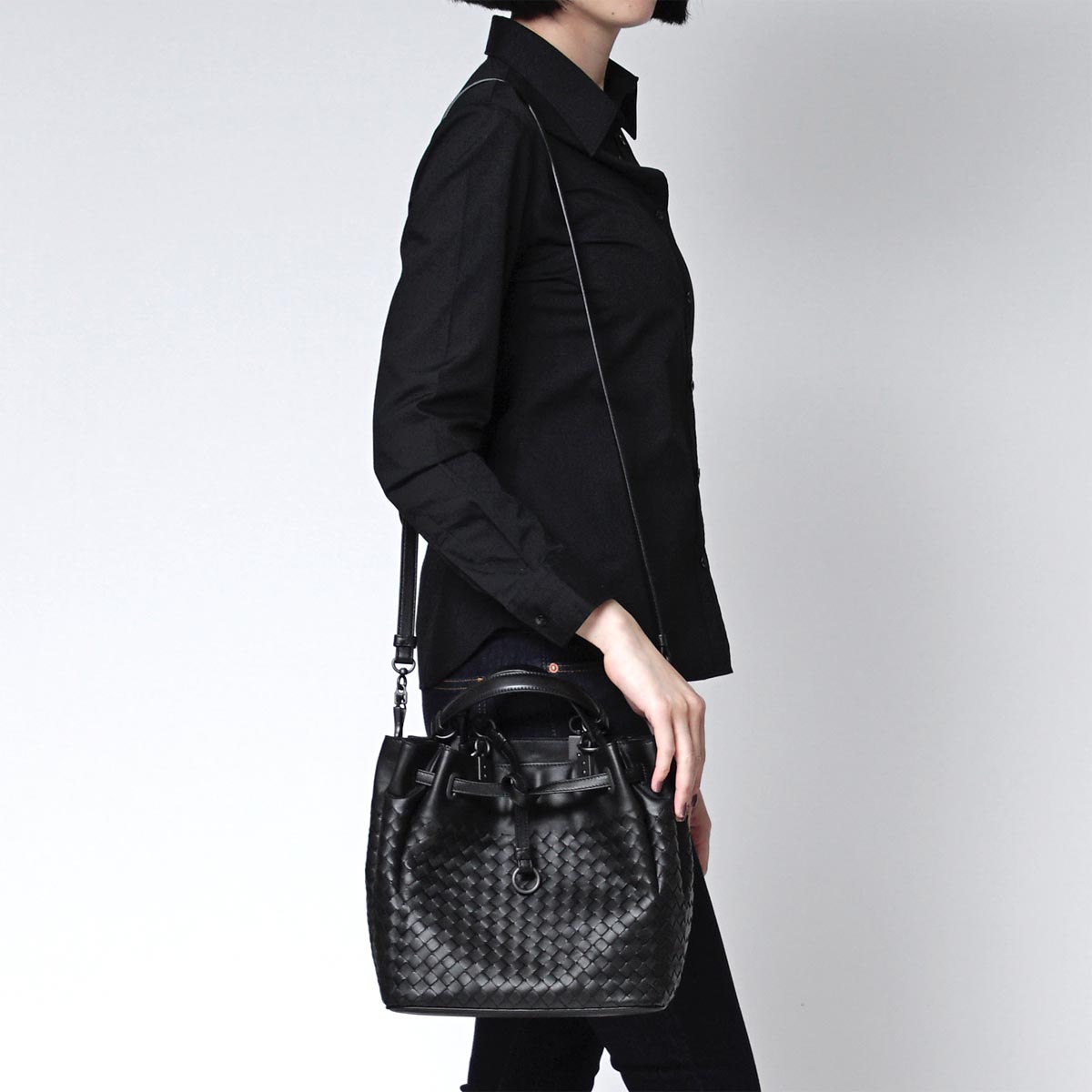 ボッテガヴェネタ/BOTTEGA VENETA ハンドバッグ(2WAY仕様) NAPPA ネロ ブラック系 420477 v0016 8175 レディース - 商品画像 9