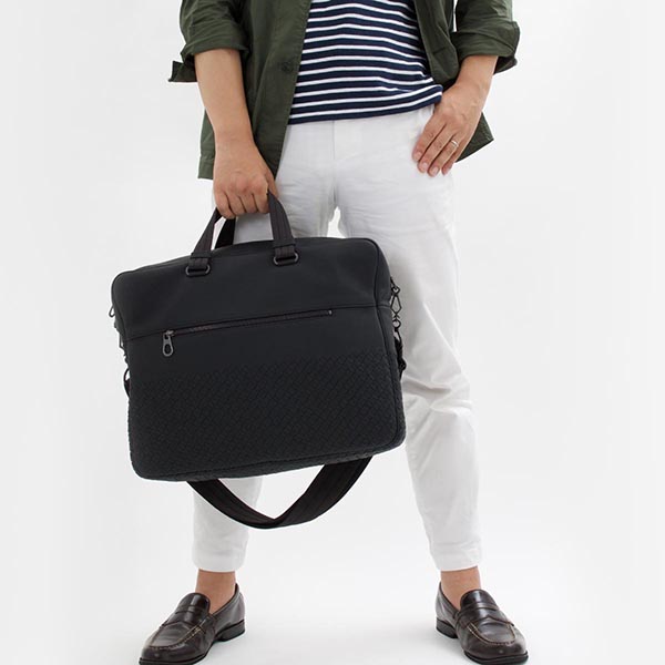ボッテガヴェネタスーパーコピー BOTTEGA VENETA ビジネスバッグ/ショルダーバッグ イントレチャート INTRECCIATO ブラック 427679 VAWAF 1000 メンズ - 商品画像 1
