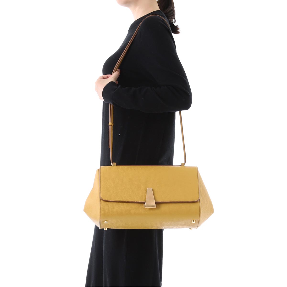 ボッテガ ヴェネタ ショルダーバッグ パルメラート BV アングル レディース ブラック 576143 vmao1 7726 - 商品画像 3