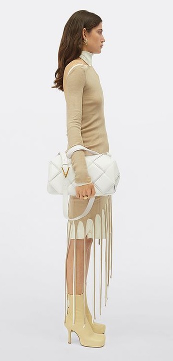 ボッテガ ヴェネタスーパーコピー BOTTEGAVENETA トップ ハンドル ショルダー ハンドバッグ ホワイト 2way 632647 VCQR1 9033 - 商品画像 5