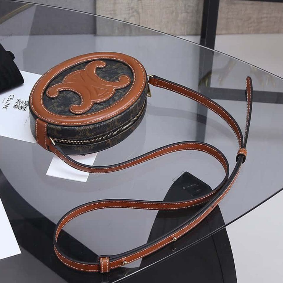 セリーヌ コピー CUIR TRIOMPHE オーバル ミニバッグ 101703 - 商品画像 1