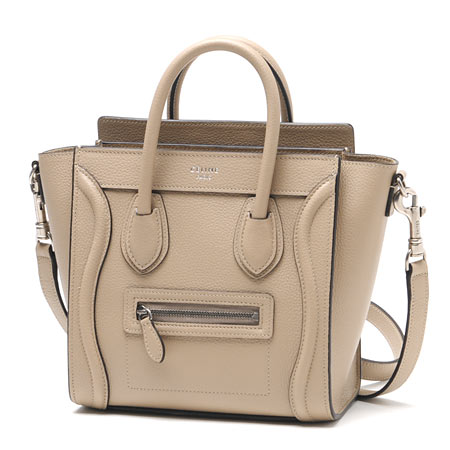 セリーヌスーパーコピー ハンドバッグ(2WAY仕様)/LUGGAGE/ラゲージ ナノショッパー LEATHER /Dune 16824 3dru 03un レディース - 商品画像 7