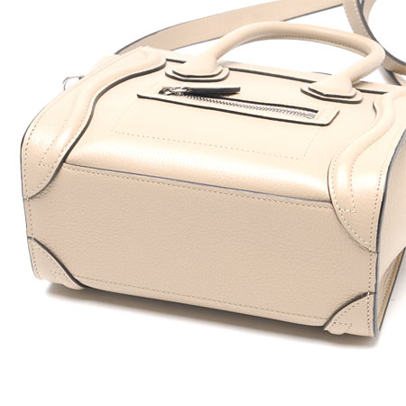 セリーヌスーパーコピー ハンドバッグ(2WAY仕様)/LUGGAGE/ラゲージ ナノショッパー LEATHER /Dune 16824 3dru 03un レディース - 商品画像 5
