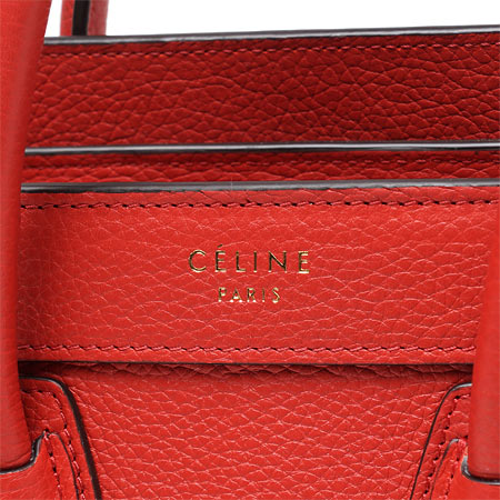 セリーヌコピーハンドバッグ(2WAY仕様)/LUGGAGE ラゲージ ナノショッパー /Coquelicot レッド系16824 3dru 25co レディース - 商品画像 1
