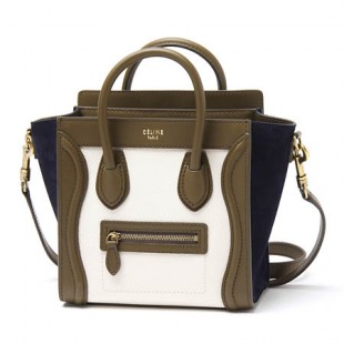 セリーヌスーパーコピーハンドバッグ(2WAY仕様)/LUGGAGE/ラゲージ ナノショッパー LEATHER /Cream 16824-3tsb-01cr