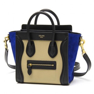 セリーヌ/CELINE/ ハンドバッグ(2WAY仕様)/LUGGAGE/ラゲージ ナノショッパー LEATHER /Sand 16824-3tsb-03sd