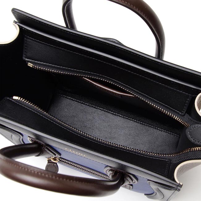 セリーヌスーパーコピーCELINE/ ハンドバッグ(2WAY仕様)/LUGGAGE/ラゲージ ナノショッパー LEATHER /Indigo ブルー系 レディース16824 3zsc 07in - 商品画像 6