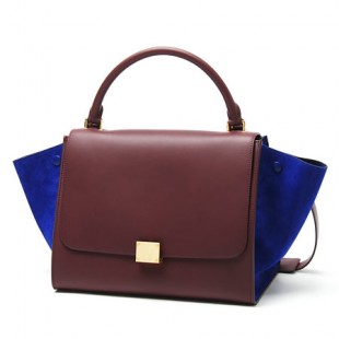 セリーヌスーパーコピー レザーハンドバッグ(2WAY仕様)/TRAPEZE/トラペーズ /Burgundy 16954 3stb 28bd【秋冬】 レディース