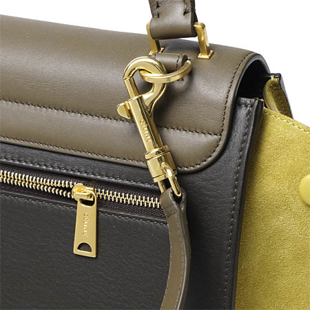 セリーヌスーパーコピー ハンドバッグ(2WAY仕様)/Small Trapeze/トラペーズ LEATHER /KHAKI グリーン系17468 3pta 15ka レディース - 商品画像 9