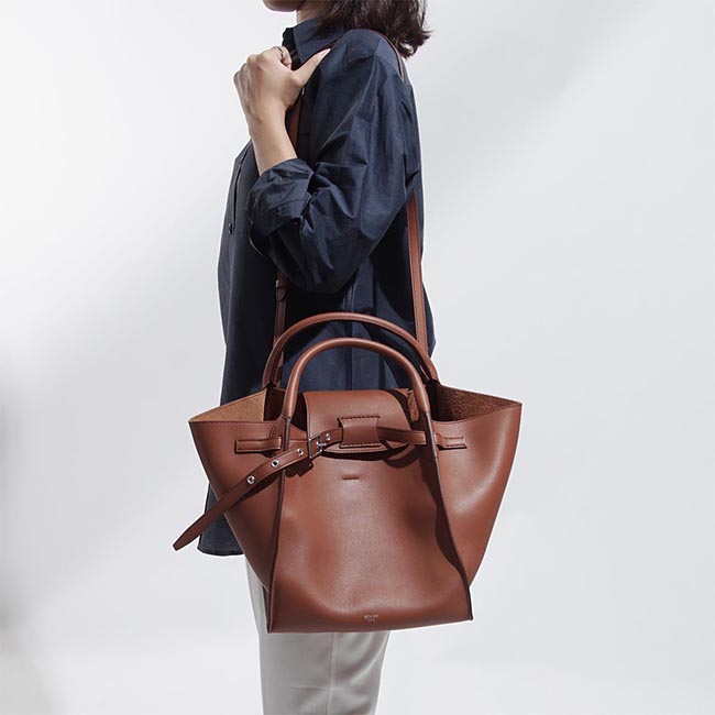 セリーヌスーパーコピー CELINE トートバッグ 2WAY ブラウン レディース レザー 本革 ギフト プレゼント 18331 3a4t 04lu Big Bag ビッグ バッグ - 商品画像 3