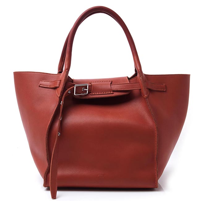 セリーヌ CELINE トートバッグ ブラウン レディース レザー 本革 ワケアリ 18332 3bcj 27cc Big Bag ビッグ バッグ - 商品画像 4