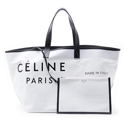 セリーヌスーパーコピー CELINE トートバッグ ホワイト レディース ギフト プレゼント 大容量 ビッグ 通勤 18635 2b3d 01wb メイド・イン ミディアム - 商品画像 7