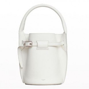 CELINEスーパーコピー 187243A4U.01BC Big Bag Nano Bucket ビッグバッグ ナノ バスケット トートバッグ ショルダーバッグ White レディース