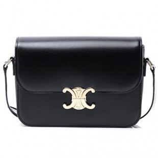 セリーヌスーパーコピー CELINE ショルダーバッグ ブラック レディース ギフト プレゼント レザー 本革 18736 3bf4 38no TRIOMPHE トリオンフ ミディアム