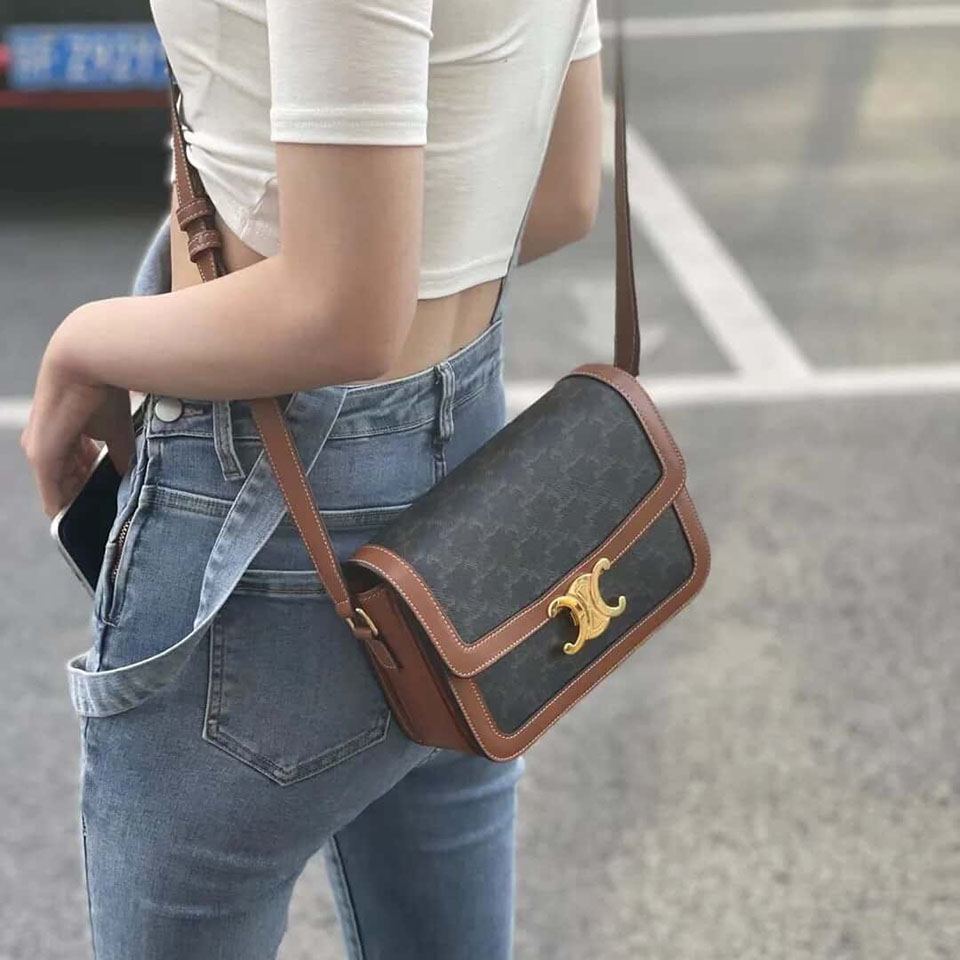 セリーヌコピー TEEN TRIOMPHE スモールカーフスキンバッグ 188423 - 商品画像 4