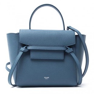スーパーコピーセリーヌ CELINE ハンドバッグ 2WAY ブルー レディース ギフト プレゼント レザー 本革 通勤 18900 3zva 07su Belt Bag Nano ベルトバッグ