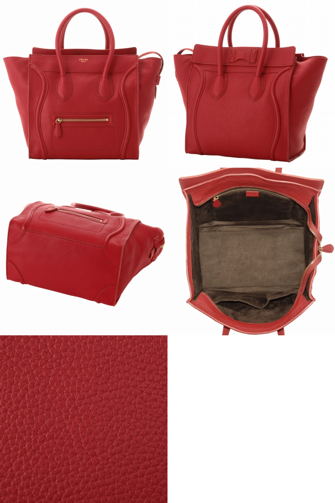 セリーヌ MINI SHOPPER GRAINEDボックス型トートバッグ 1 6521 3GFL 27ED - 商品画像 2
