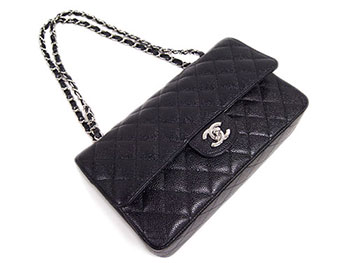 シャネルバッグコピー バッグ CHANEL ショルダーバッグ マトラッセ キャビアスキン CC ブラックxボルドー シルバー金具 A01112 Y01588 C3906 - 商品画像 5