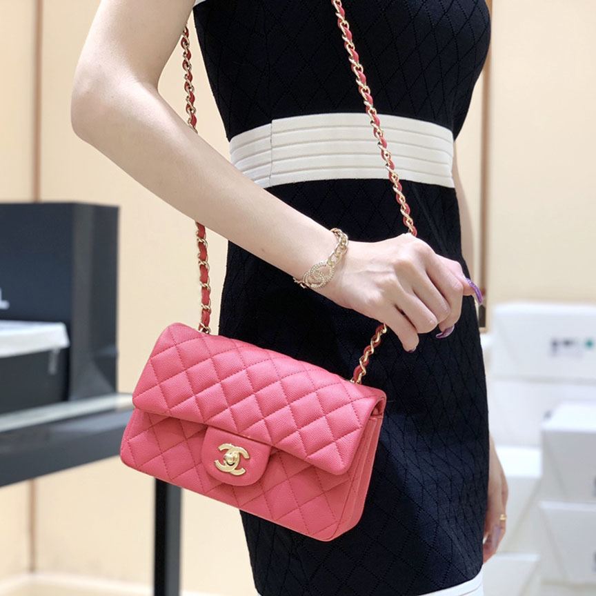 シャネル スーパーコピー Classic Flap Bag ビッグミニ A01116 ピンク - 商品画像 4