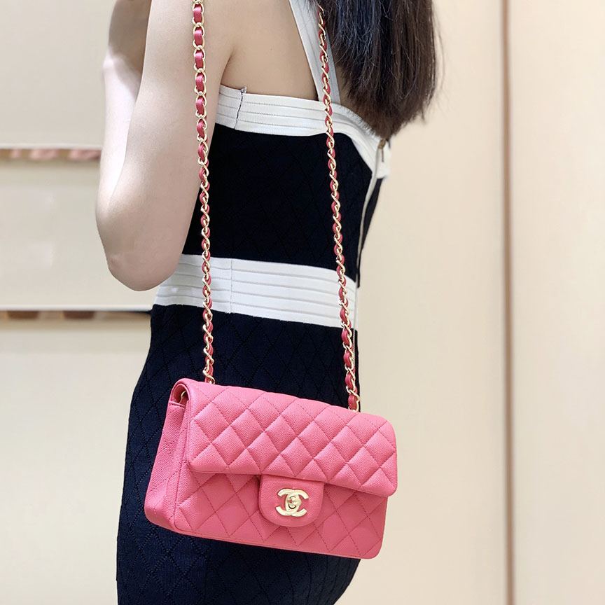 シャネル スーパーコピー Classic Flap Bag ビッグミニ A01116 ピンク - 商品画像 6