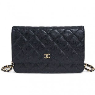 シャネル CHANELスーパーコピー マトラッセ チェーン ウォレット 長財布 キャビアスキン ブラック A33814 - 商品画像 2