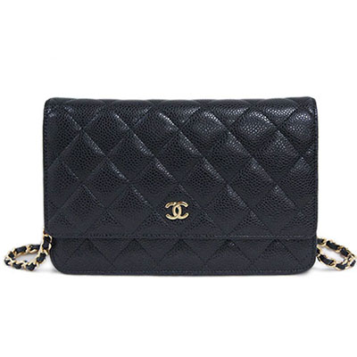 シャネル CHANELスーパーコピー マトラッセ チェーン ウォレット 長財布 キャビアスキン ブラック A33814 - 商品画像 8