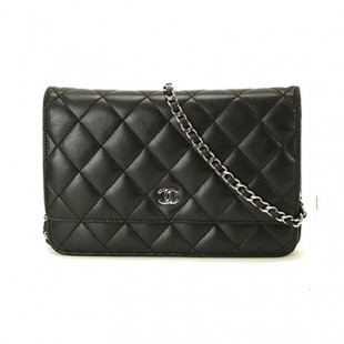 シャネル CHANELスーパーコピー タイムレスクラシック チェーン ウォレット 長財布 ブラック レザー A33814 - 商品画像 2
