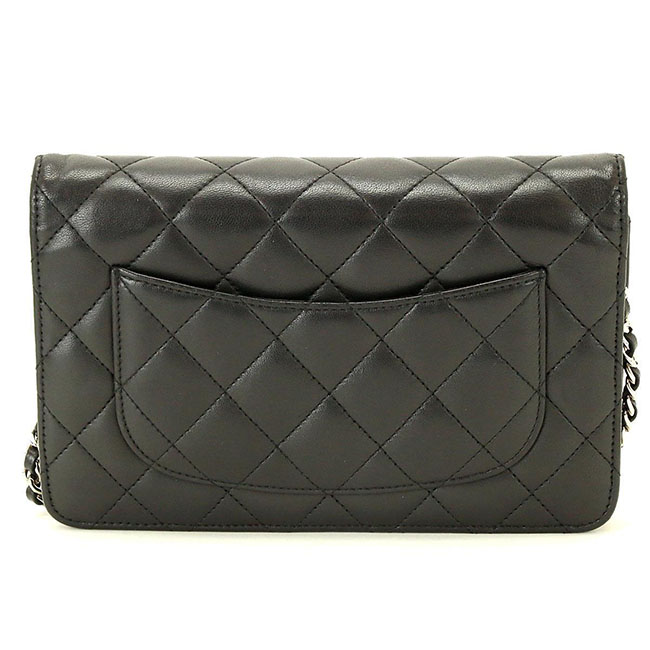 シャネル CHANELスーパーコピー タイムレスクラシック チェーン ウォレット 長財布 ブラック レザー A33814 - 商品画像 9
