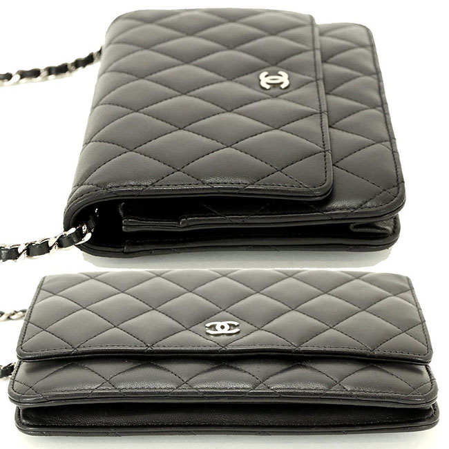 シャネル CHANELスーパーコピー タイムレスクラシック チェーン ウォレット 長財布 ブラック レザー A33814 - 商品画像 5