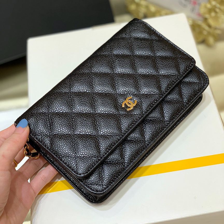 シャネル スーパーコピー WOC 19cm カーフスキン ブラック A33814 - 商品画像 1