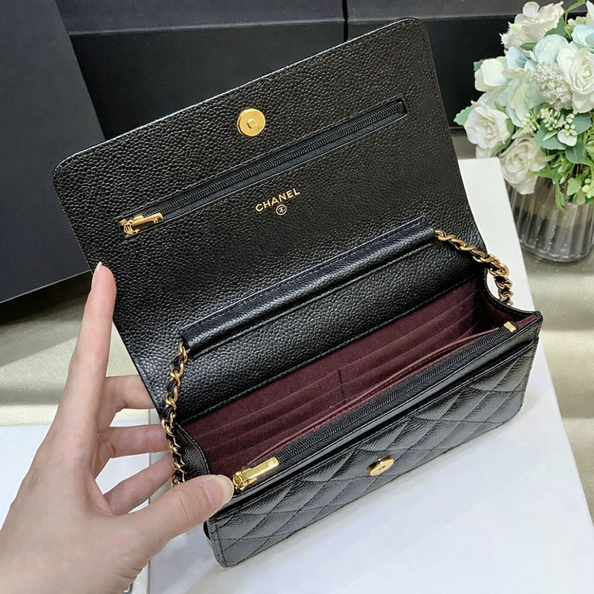 シャネル スーパーコピー WOC 19cm カーフスキン ブラック A33814 - 商品画像 9