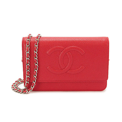 シャネルスーパーコピー ショルダーバッグ/チェーンウォレット CHANEL 財布/長財布 ココマーク レザー キャビア P.レッド A48654 Y01588 0A010 - 商品画像 3