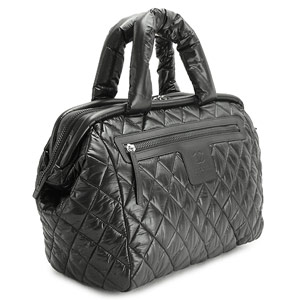 シャネルコピー ボストンバッグ CHANEL ハンドバッグ ナイロン コクーン キルティング ブラック A49503 Y06883 94305/BK - 商品画像 8