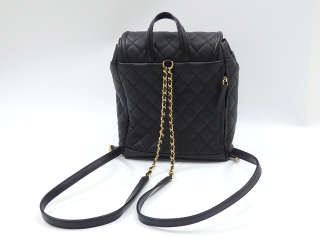 シャネルスーパーコピーバックパックスーパーコピー マトラッセ レディース ブラック 黒 キャビアスキン A57090 CHANEL リュックサック ココマーク ゴールド金具 巾着 レザー - 商品画像 3