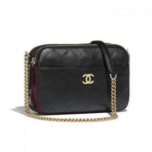 CHANELバッグスーパーコピー シャネル 18/19AW カメラケース ブラック&バーガンディーA57575 Y83828 C1786 - 商品画像 2