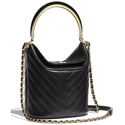 CHANELバッグスーパーコピー シャネル 18AW A57861 Y83679 94305 バケットバッグ ブラック - 商品画像 7